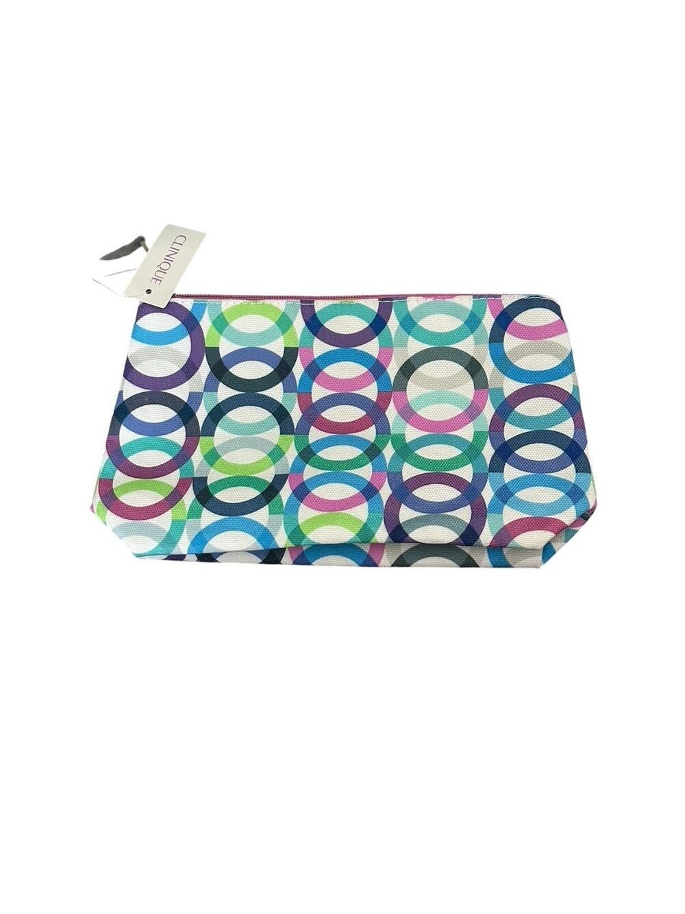 Kapitza X Clinique Makeup Bag - Purple Abstract Circles New